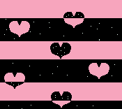 Сердечки розовые и черные на розовом и черном