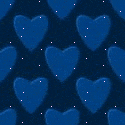 Сердечки синие на темном