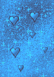 Голубые сердечки на сине-голубом