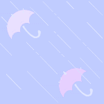 Зонтики под дождем
