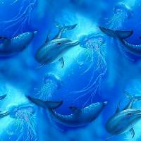 Дельфины и медузы