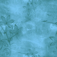 Растение с листочками веером на голубом