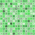 Серые и белые квадратики на светлом зеленом