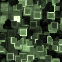 БШ фон. Зеленые квадратики на черном