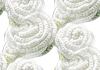 Белые вязаные цветы