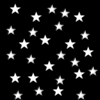 Блики крупных звезд на черном