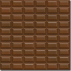 Шоколадная плитка темная, мелкими прямоугольниками