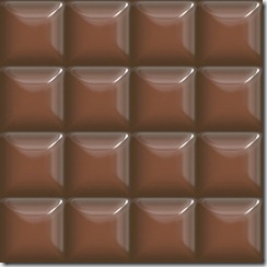 Шоколадная плитка квадратами