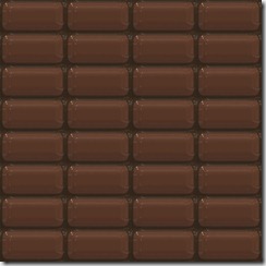 Шоколадная плитка тонкими прямоугольниками