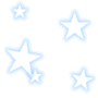 Голубые звездочки на белом