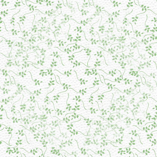 Мелкие зеленые листочки на белом