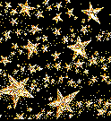 Черный фон усыпан золотыми звездами