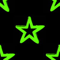 Зеленые звезды на черном