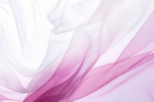 Розовая легкая ткань, переходящая в белую