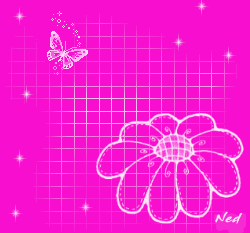 С бабочкой над цветком