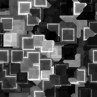 БШ фон. Бело-серые квадратики на черном
