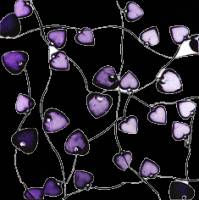 Фиолетовые сердечки на веточках
