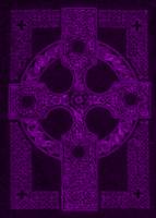 Фиолетовый рисунок на черном