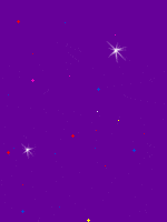 Фиолетовое небо с мерцающими звездами
