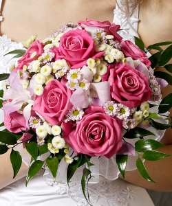 Букет невесты. Розовые розы