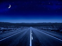 Дорога в ночное небо