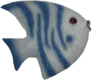 Рыбка с бело-голубым рисунком