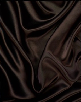 Ткань шелковая со складками шоколаднвя