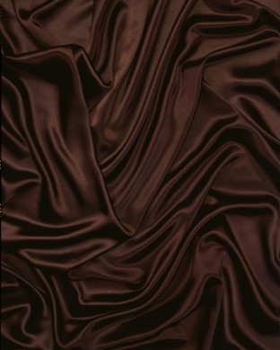 Ткань шелковая шоколадного цвета