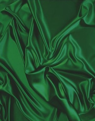 Ткань шелковая зеленая