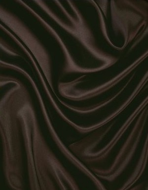 Ткань шелковая темно коричневыя