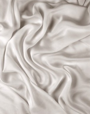 Шелковая ткань белая