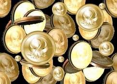 Монетки золотистые