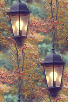 Осень, фонари