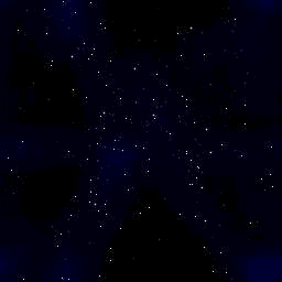 Темно-синее небо со звездами
