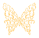 Блестящая желтая бабочка