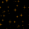 Желтые звезды на ночном небе