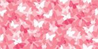 Розовые бабочки на белом