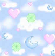 Небо, сердечки, луна