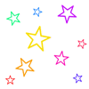 Разноцветные звезды