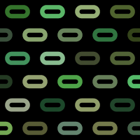 Зеленые овалы на черном