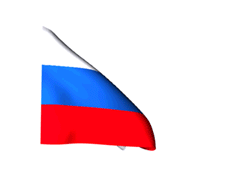 Флаг России колышет ветер