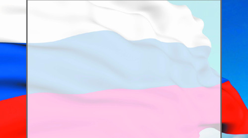 Шаблон для оформления текста на фоне флага Российской Фед...