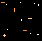 Оранжевые звезды на черном
