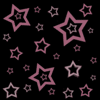 Крупные розовые звезды