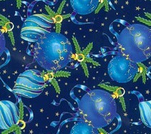 Новогодние елочные шарики голубые