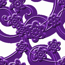 Кружевной фиолетовый рисунок на белом