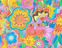 Коты среди цветов